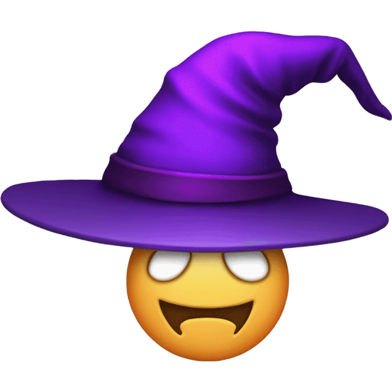 purple witch hat emoji