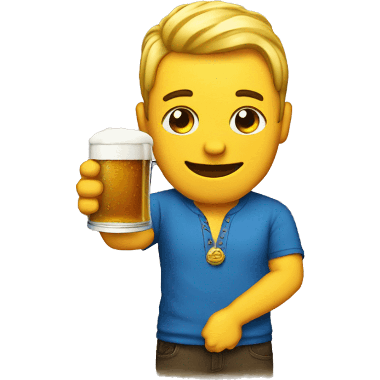 yo con cerveza en mano  emoji