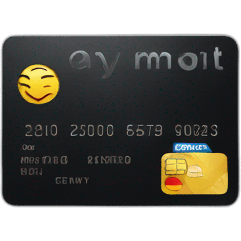 black credit card emoji