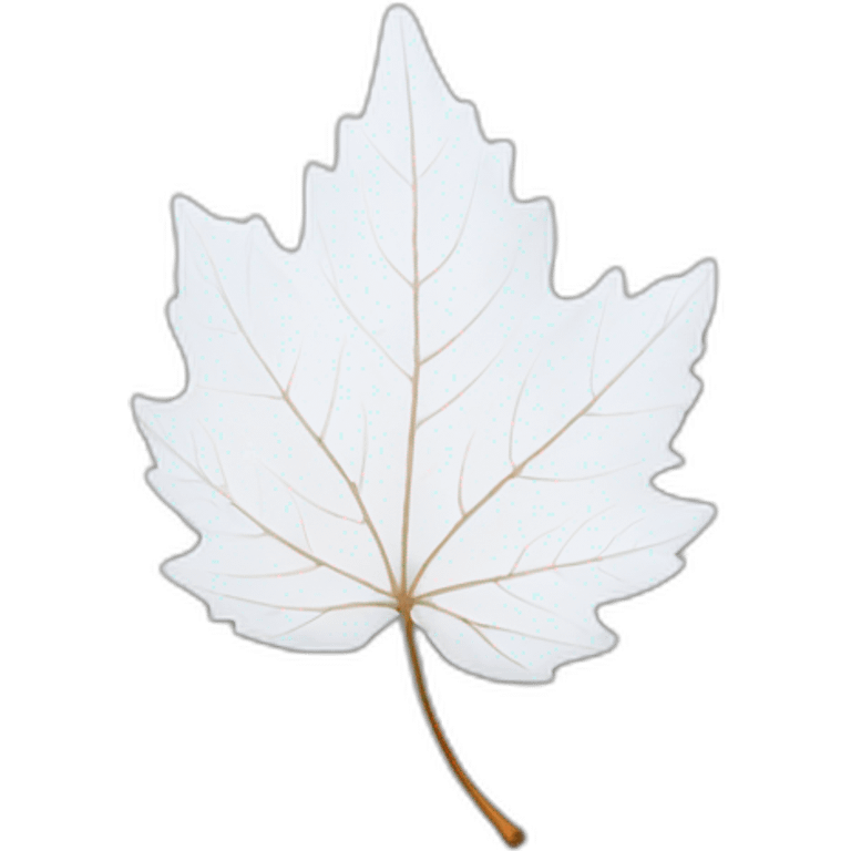 white autumn leaf emoji