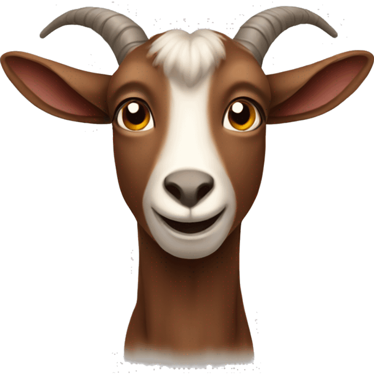 Brown goat emoji