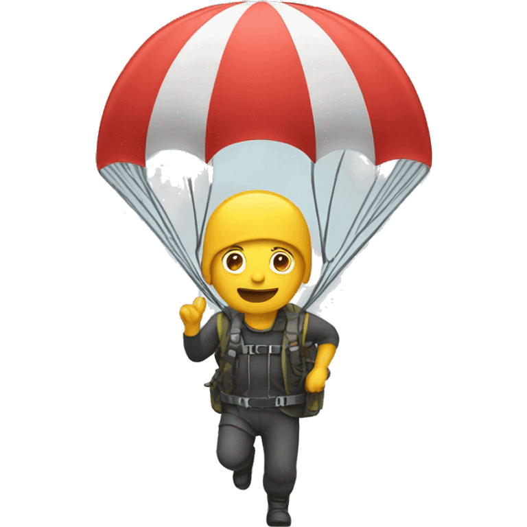 person with parachute emoji