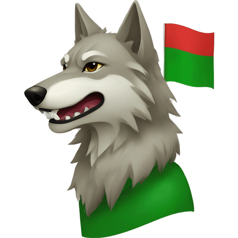 chechen flag wolf emoji