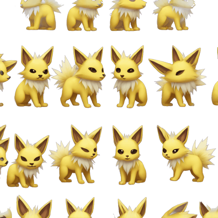 Jolteon with purple stripes emoji