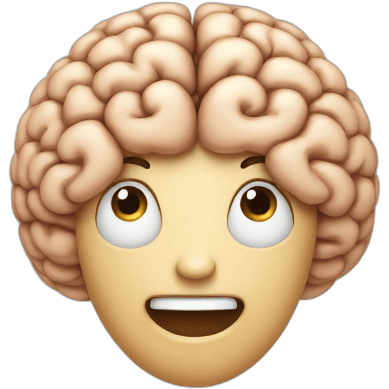 smiling brain emoji