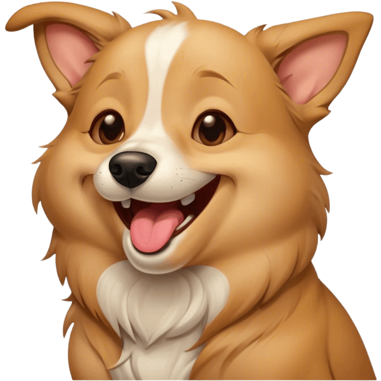 Dog laughing  emoji