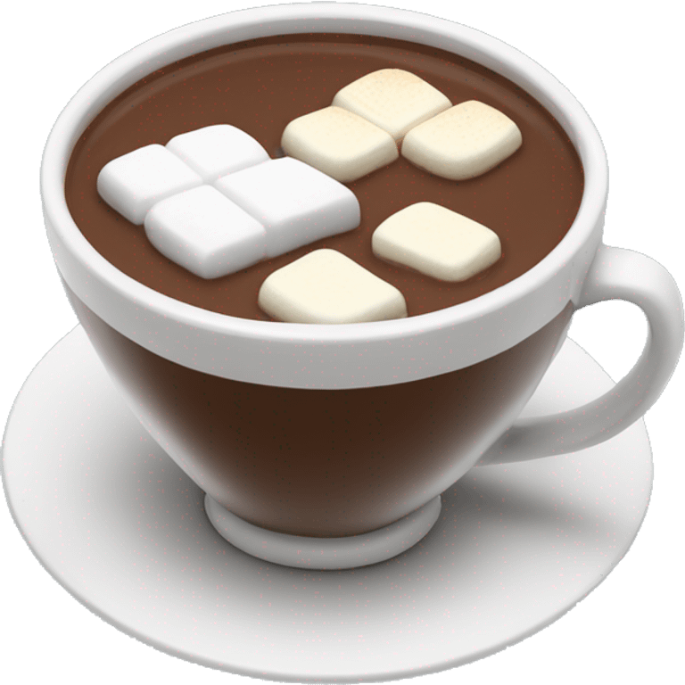 Hot chocolate with marshmallows  emoji