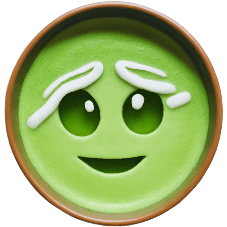 matcha in a handmade cup emoji