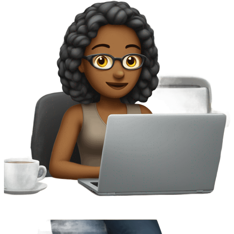 Woman with laptop emoji