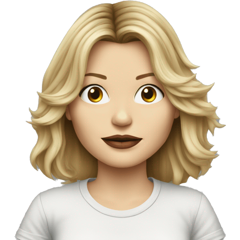 michelle pfeiffer cartoon wearing tee emoji