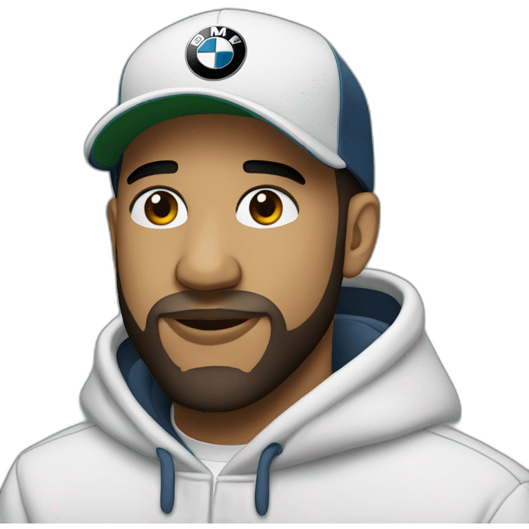 drake wearing bmw cap  emoji