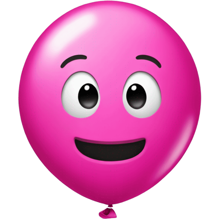 Hot pink 2 balloon emoji