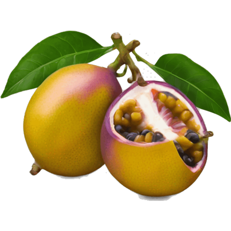 two passion fruits emoji