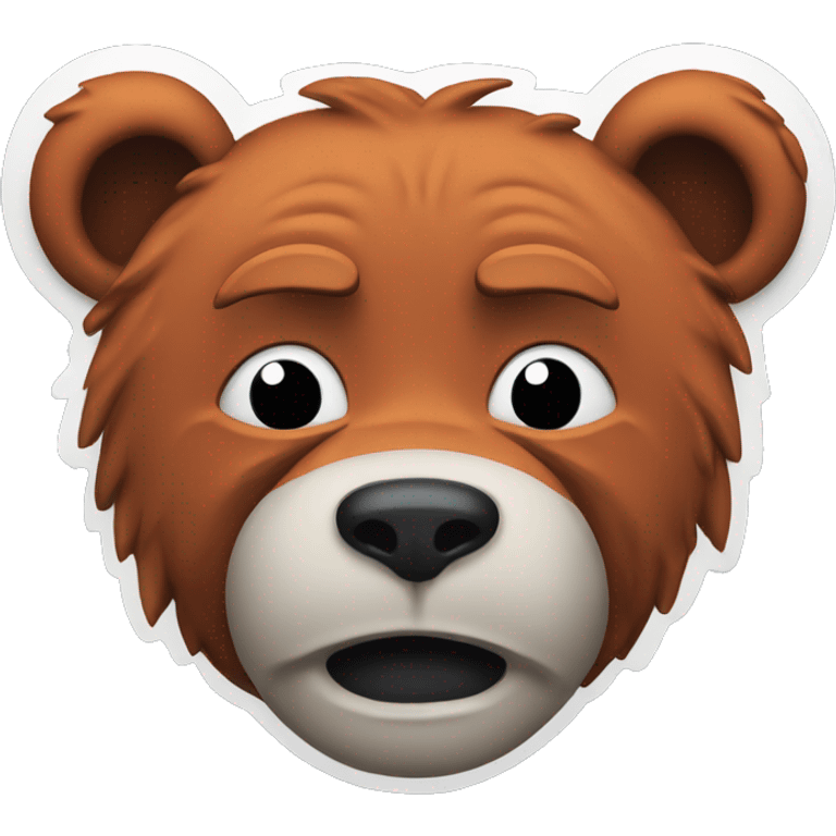 Crying Chicago Bears mascot emoji