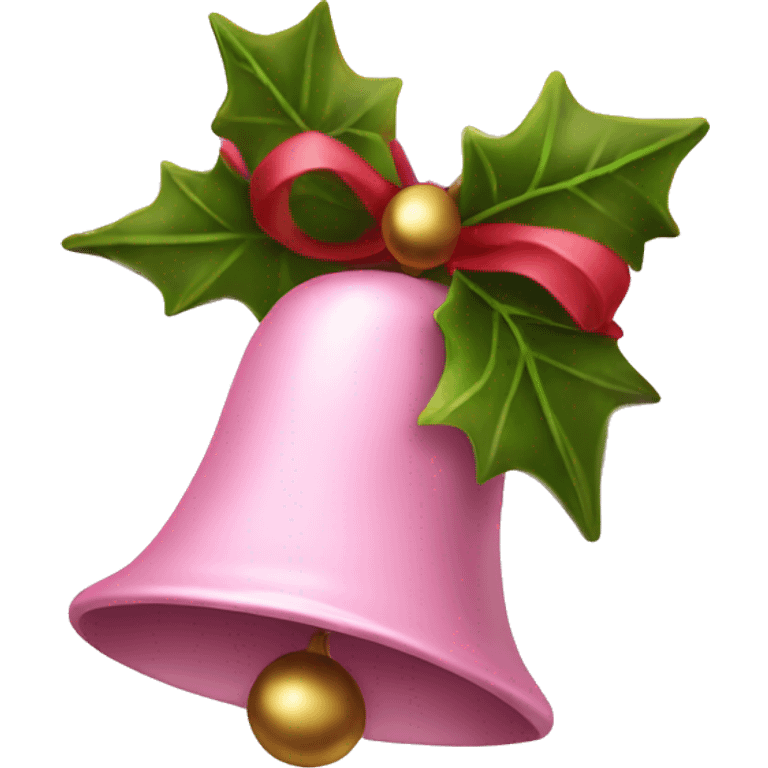 Light pink Christmas bells  emoji