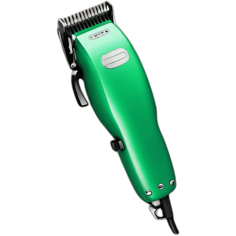 hair clipper green emoji