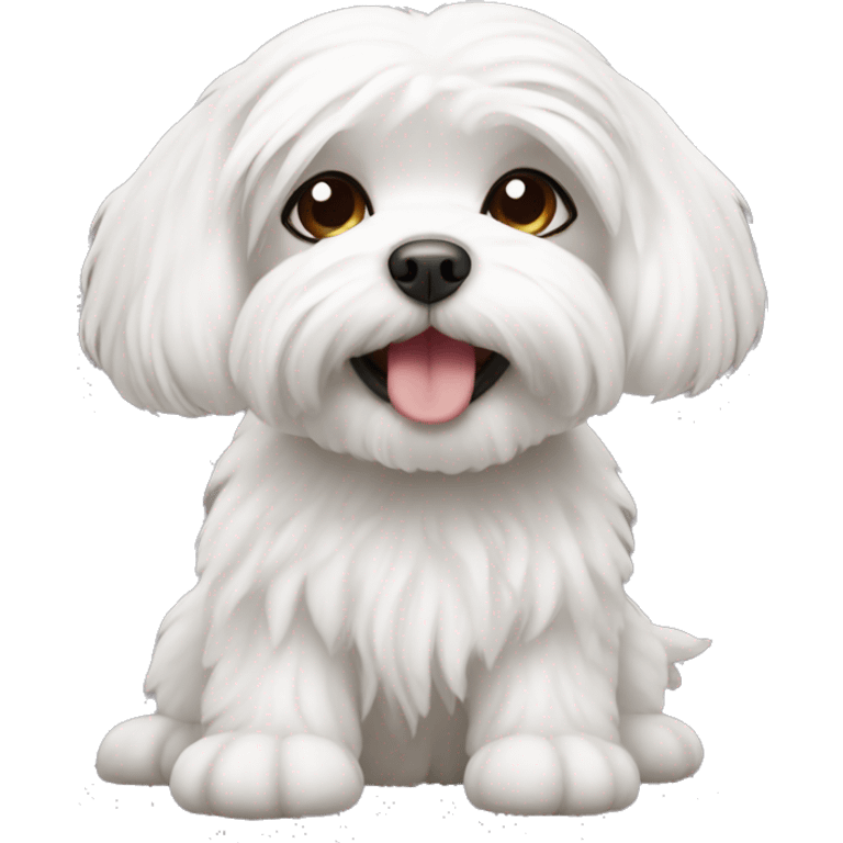 Cute Maltese  emoji