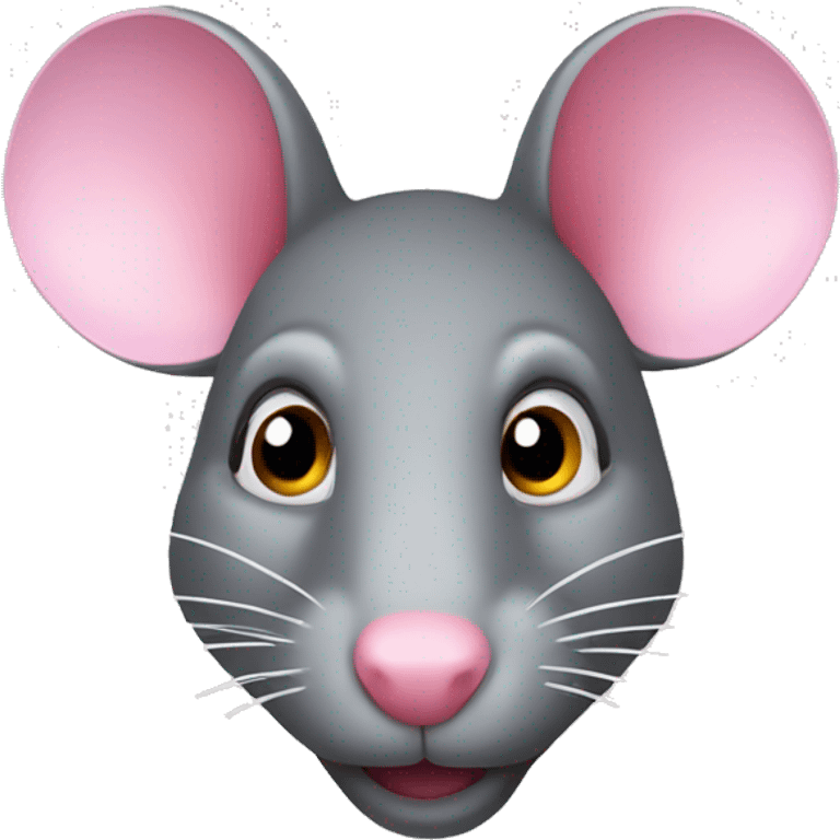 Rat with pink  emoji