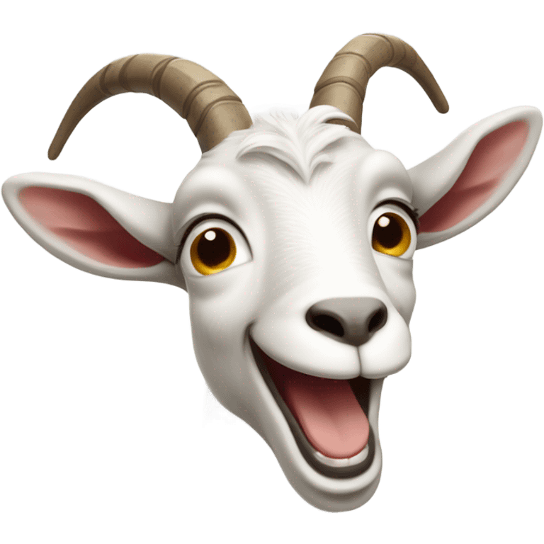 Laughing goat emoji