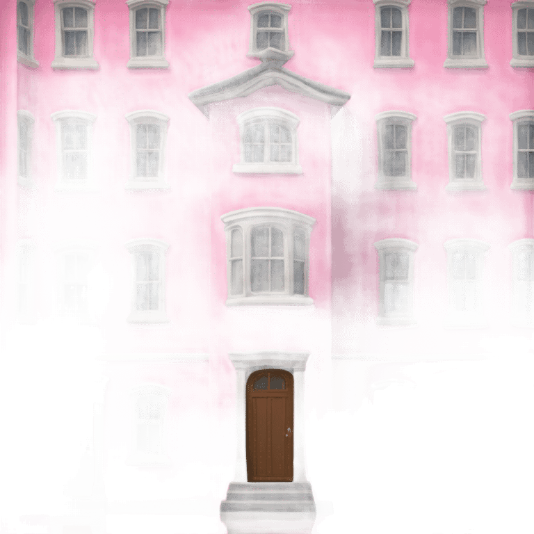 Pink house emoji