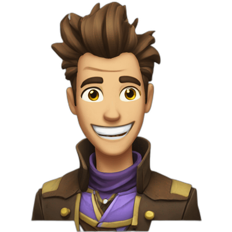 Handsome jack laughing  emoji