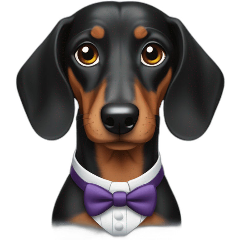 dachshund butler emoji