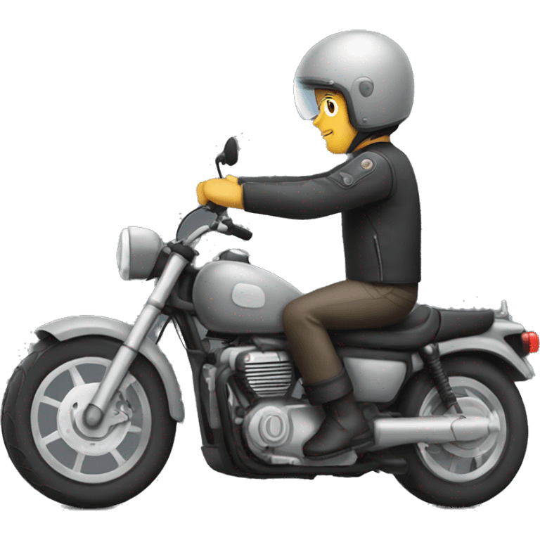 Grey motorcycle  emoji