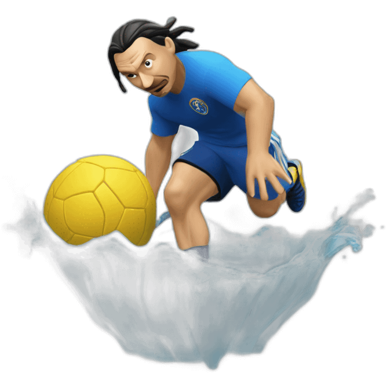 Water gets zlatan’d emoji