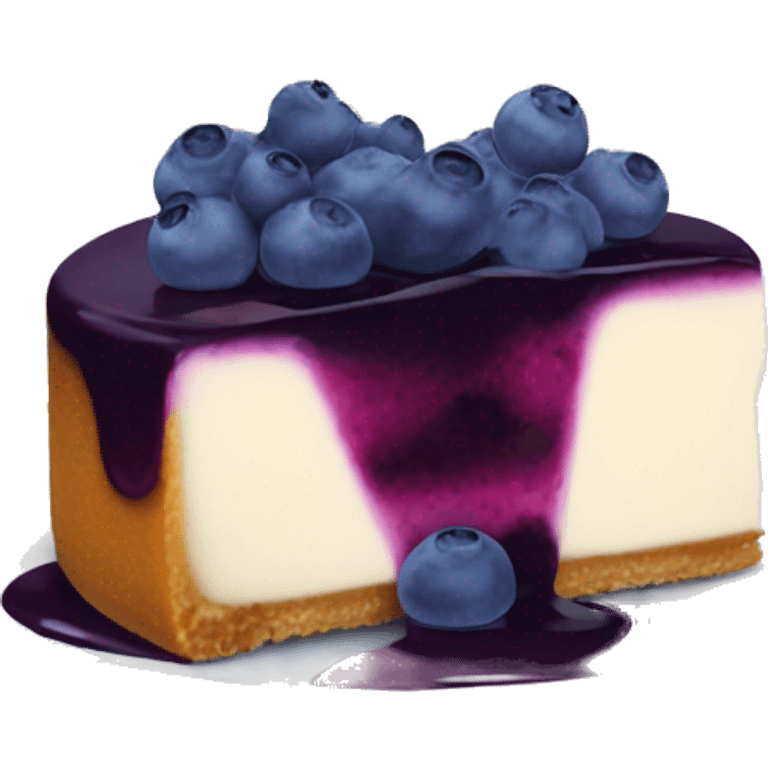 Blueberry cheesecake emoji