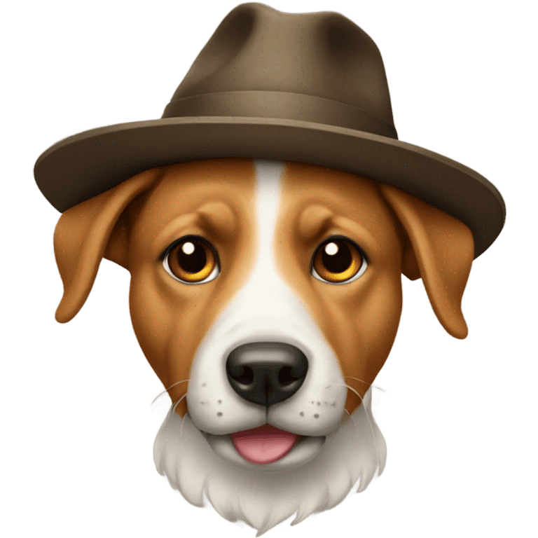 Dog with hat emoji