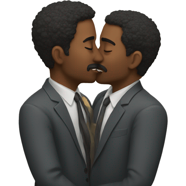 Two man kissing  emoji