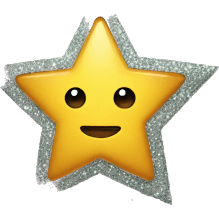 Star with glitter emoji