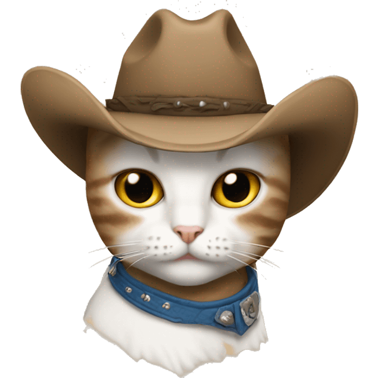 Cowboy kitty emoji