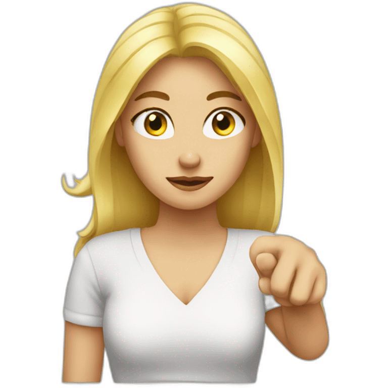 Blond woman-thumb down emoji