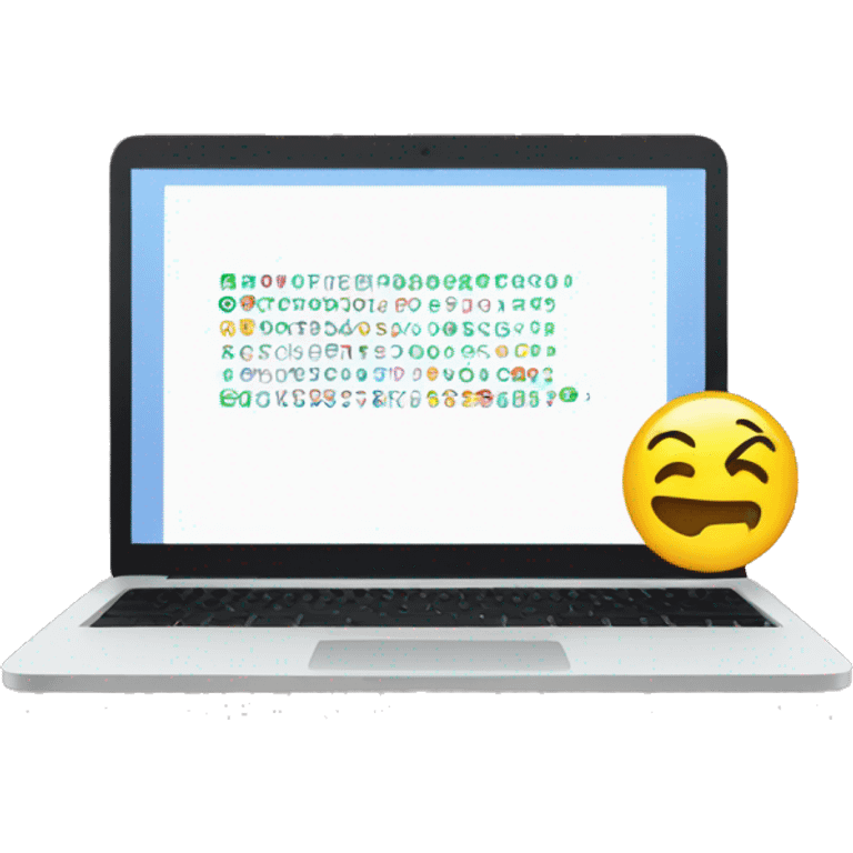 code on laptop emoji