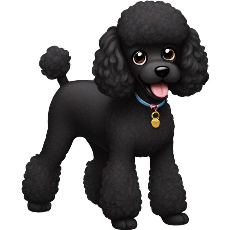 Black poodle  emoji