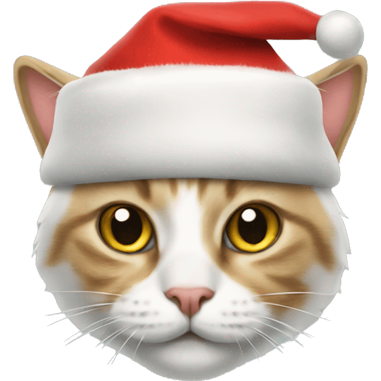 Cat with Santa hat  emoji