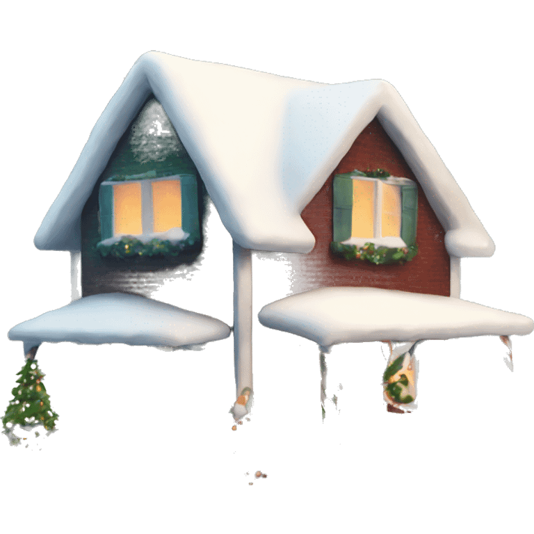 Christmas house emoji