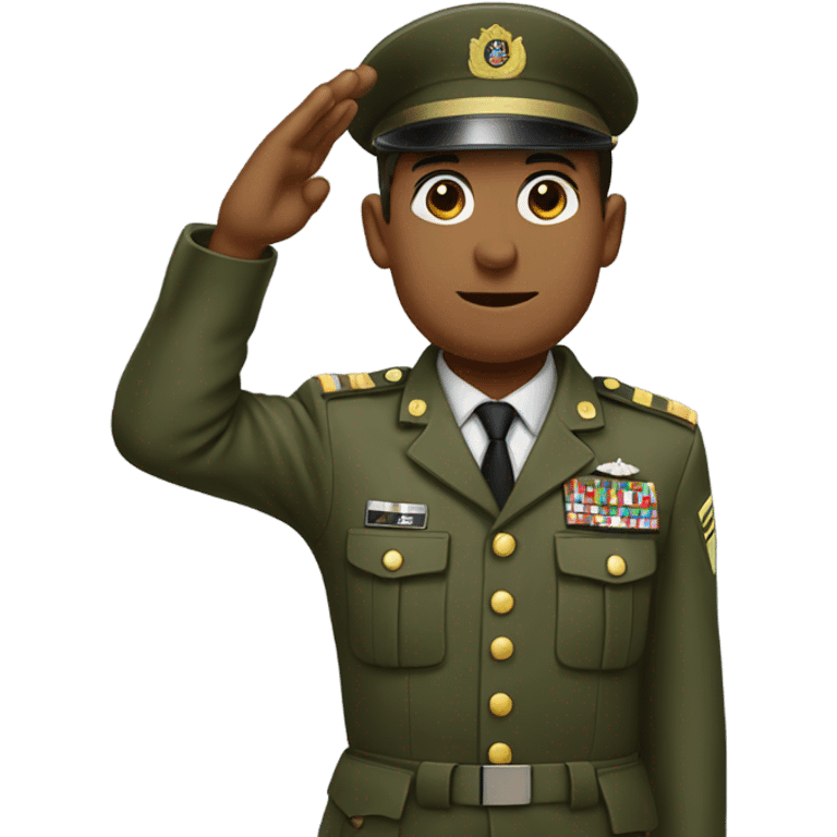 soldier saluting emoji