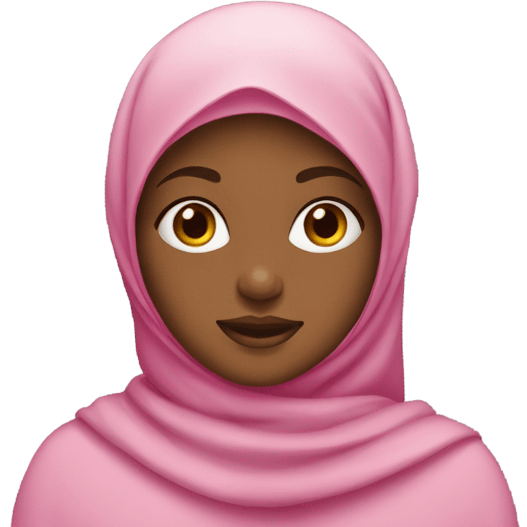 Hijabi girl pink emoji