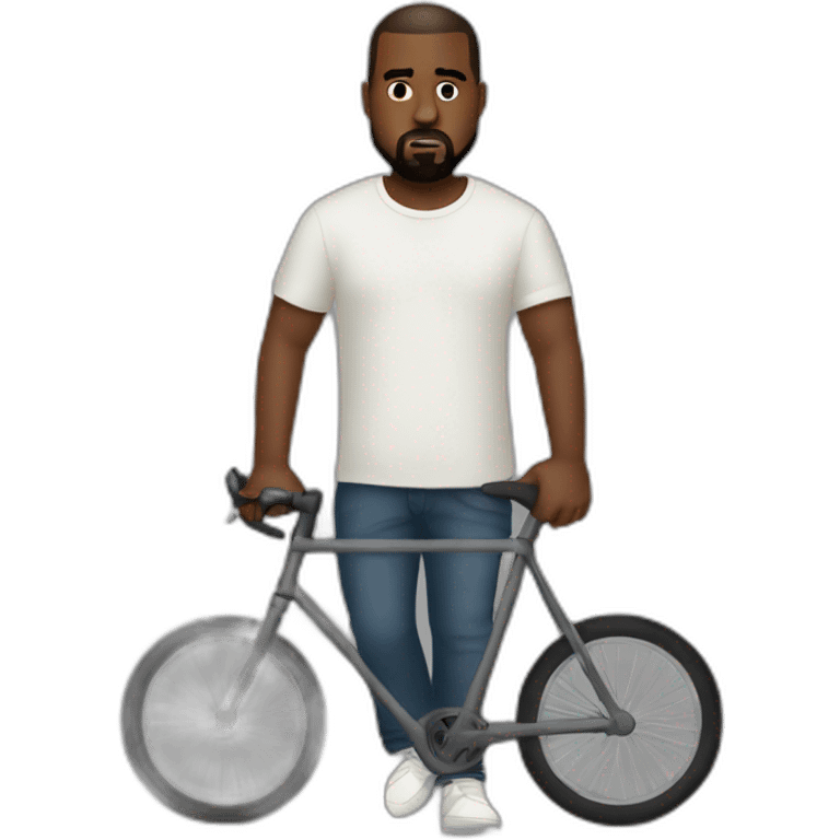 Kanye west on cycle  emoji