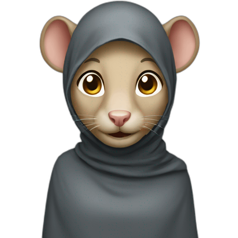 rat with hijab emoji