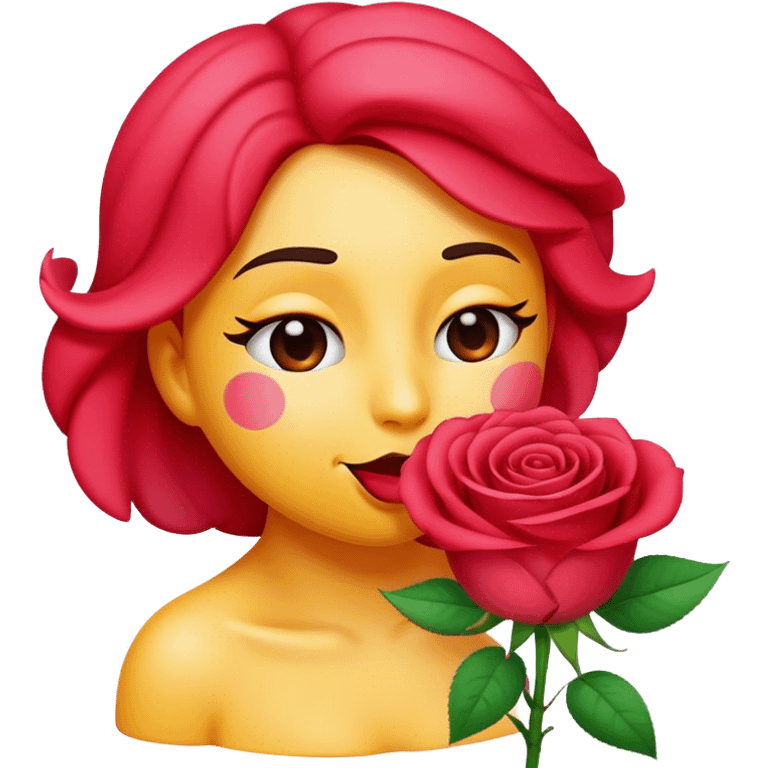 an emoji that smells a rose  emoji