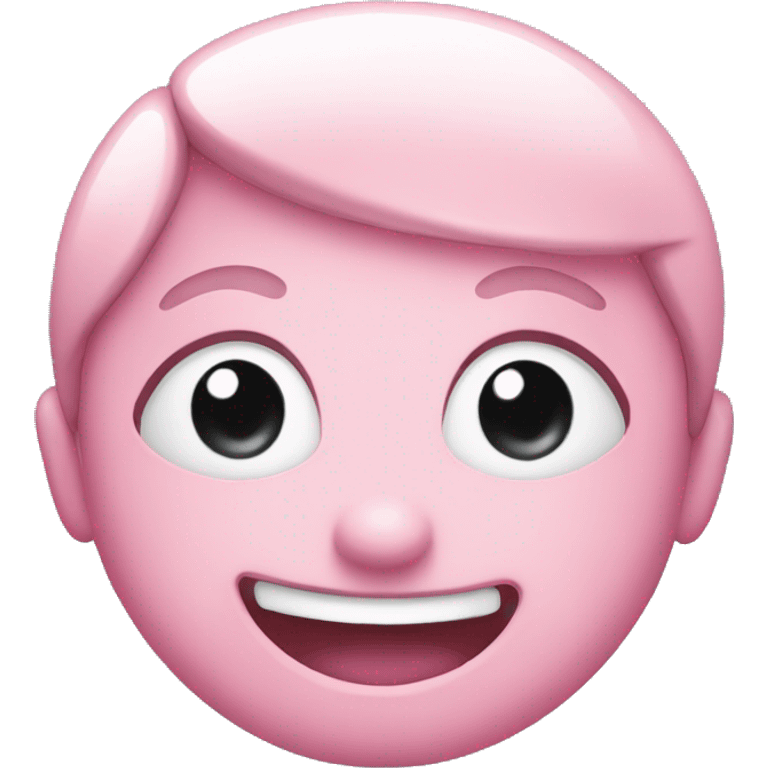 Pink smiling face emoji