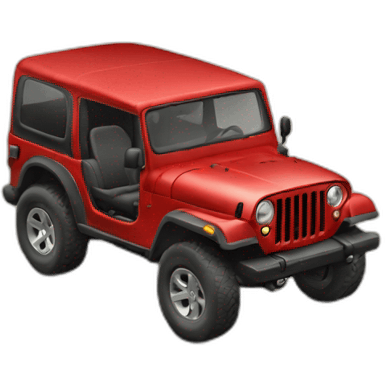 red jeep emoji