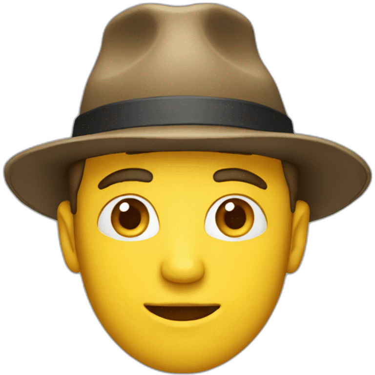 guy with a hat emoji