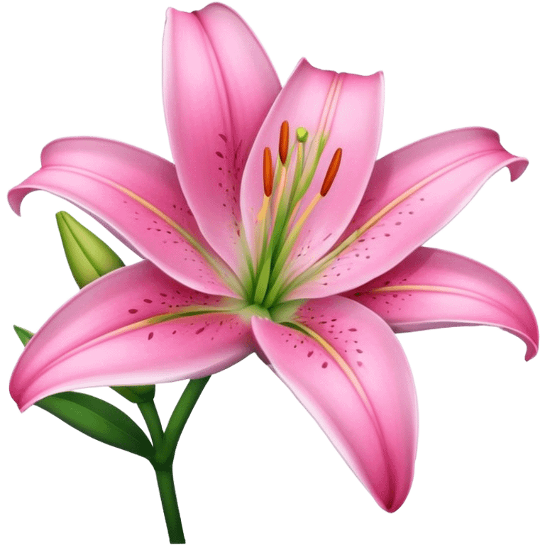 pink lily emoji