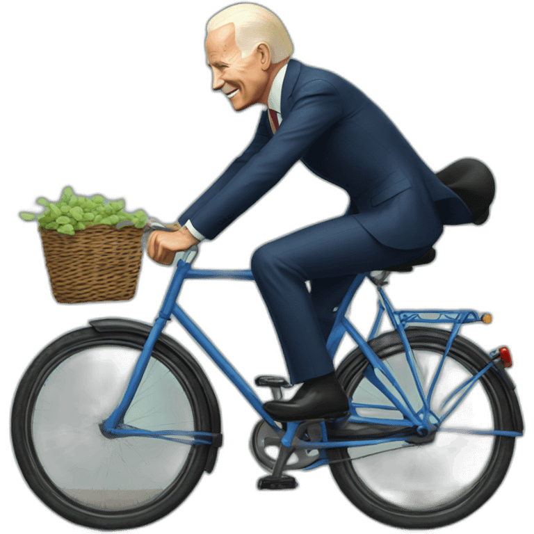 Biden,Putin riding bicycle emoji