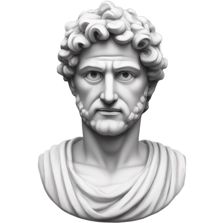 Handsome Greek statue emoji