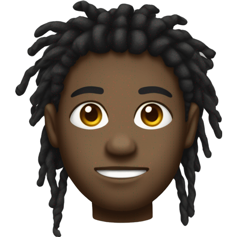 rosto de uma criança negra com dreads emoji